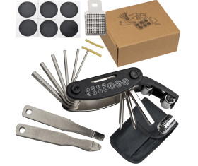 Bicycle repair kit, 17 pieces